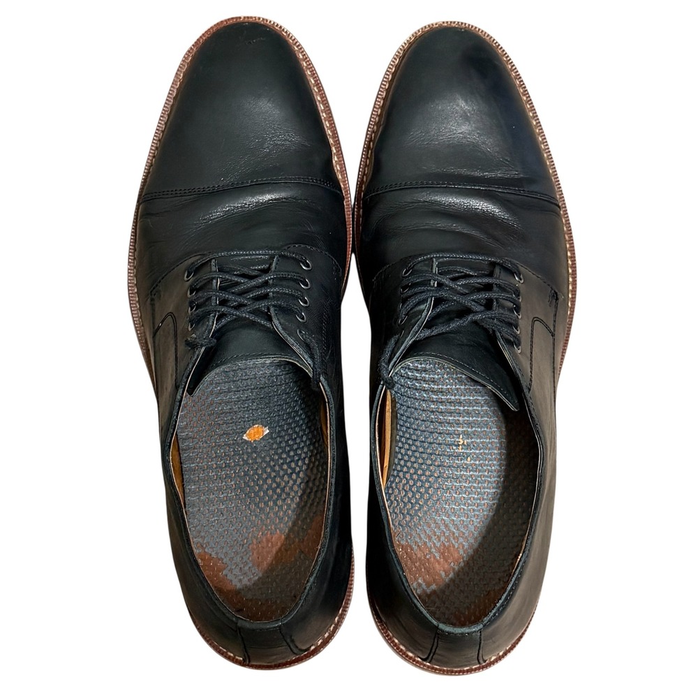 Blake McKay Mens Black Leather Clark T9 Derby Shoes‎ Size 10 Dress Shoes Classic